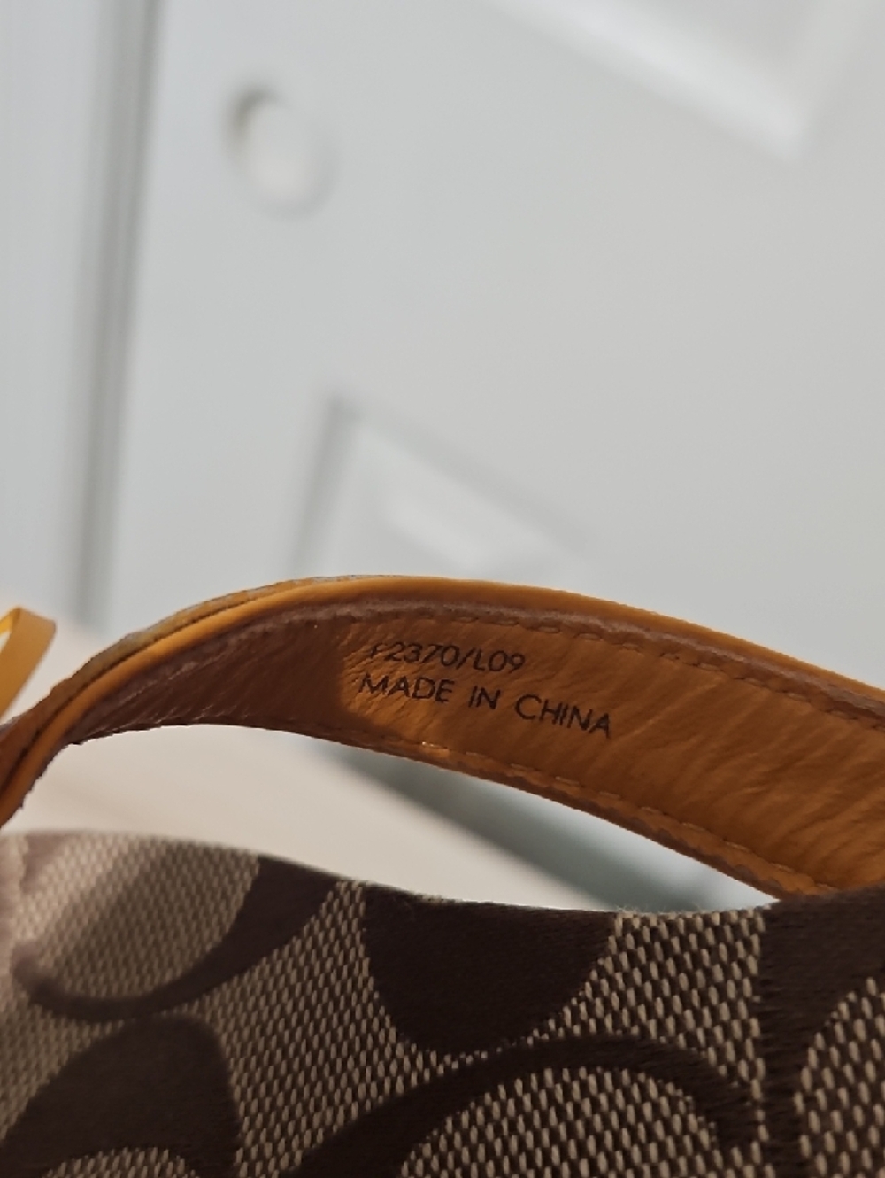 Coach EUC Poppy Chan Lemon Signature Print Thong Sandals - Picture 3 of 8